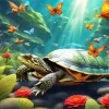 Butterflies And Turtle Diamond Painting