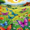 Butterflies Landscape Diamond Painting