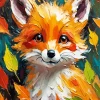 Cute Autumn Fox Diamond Painting