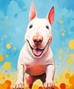 Cute Bull Terrier Diamond Painting
