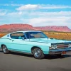Cyan Ford Torino Diamond Painting
