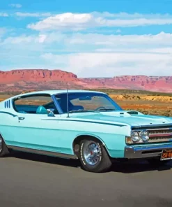 Cyan Ford Torino Diamond Painting
