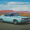Cyan Ford Torino Diamond Painting