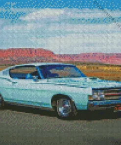 Cyan Ford Torino Diamond Painting