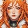 Fox Girl Art Diamond Painting