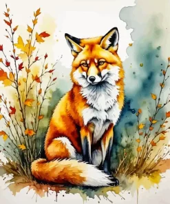 Fox In Autumn Diamond Painting