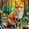 Fox Mosaic Art Diamond Painting