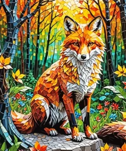 Fox Mosaic Art Diamond Painting