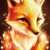 Fox With Lights Diamond Painting