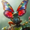 Frog And Butterfly Diamond Painting