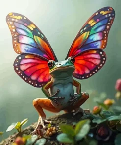 Frog And Butterfly Diamond Painting