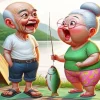 Funny Asian Couple Diamond Painting