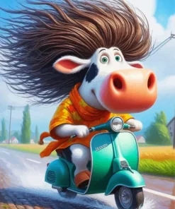 Funny Cow Diamond Painting