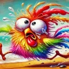 Funny Crying Chicken Diamond Painting