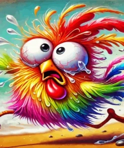 Funny Crying Chicken Diamond Painting