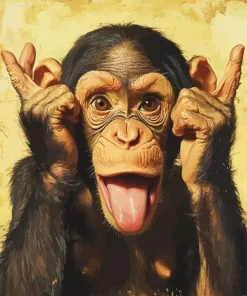 Funny Monkey Diamond Painting