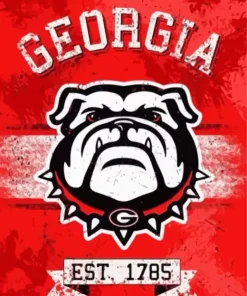 Georgia Bulldogs Logo Diamond Painting