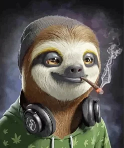 High Funny Sloth Diamond Painting