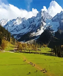 India Kashmir Landscape Diamond Painting