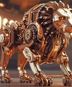 Lion Robot Diamond Painting
