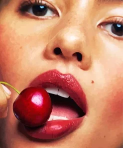 Lips And Cherries Diamond Painting