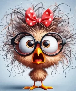 Messy Funny Bird Diamond Painting