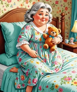 Old Fat Lady Diamond Painting