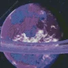 Purple Planet Diamond Painting