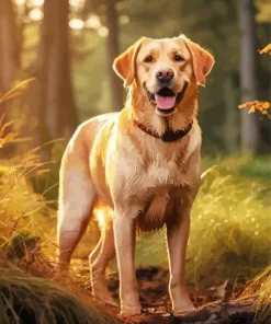 Red Fox Labrador Diamond Painting