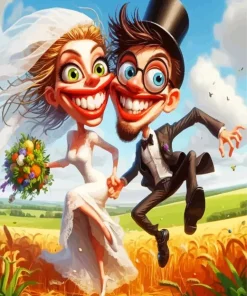 Silly Funny Couple Diamond Painting