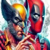 Wolverine And Deadpool Diamond Painting