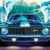 Blue Camaro Art Diamond Painting