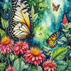 Butterfly Garden Diamond Painting