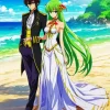 Lelouch And CC In The Beach Diamond Painting