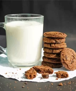 Milk And Cookies Diamond Painting
