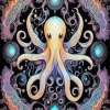 Aesthetic Ghost Octopus Diamond Painting
