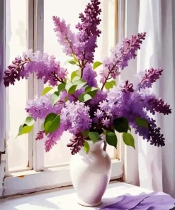 Aesthetic Lilac Art Diamond Painting