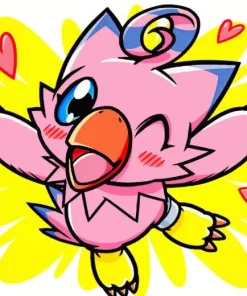 Biyomon Pokemon Diamond Painting