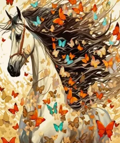 Butterfly Horse Diamond Painting