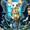 Butterfly Mouse Diamond Painting