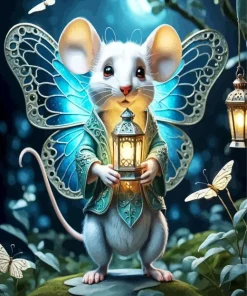 Butterfly Mouse Diamond Painting