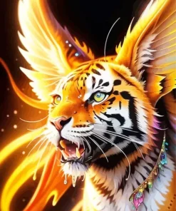 Butterfly Tiger Diamond Painting