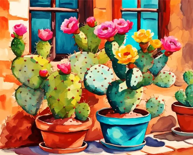 cactus and roses Diamond Paintings Cactus And Roses Diamond Painting