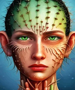 Cactus Girl Diamond Painting