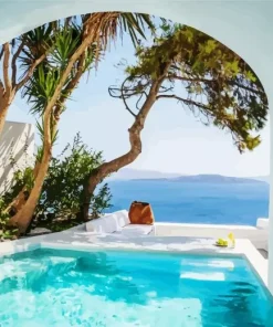 Caldera House Santorini Diamond Painting