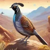California Quail Bird Diamond Painting