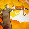 Calvin And Hobbes In A Tree Diamond Painting