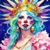 Clown Girl Diamond Painting