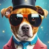 Cool General Dog Diamond Painting
