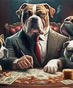 Gangster Dogs Diamond Painting